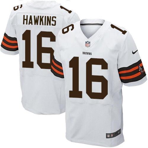 Nike Cleveland Browns 16 Andrew Hawkins White Men-s Stitched NFL Elite Jersey