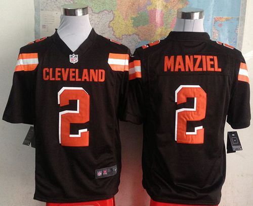 Nike Cleveland Browns 2 Johnny Manziel Brown Team Color NFL Game jersey