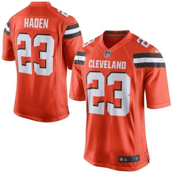 Nike Cleveland Browns 23 Joe Haden Orange Alternate NFL New Elite Jersey