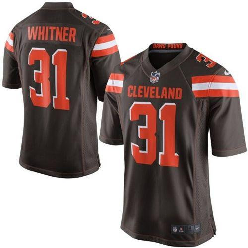 Nike Cleveland Browns 31 Donte Whitner Brown Team Color NFL New Elite jersey