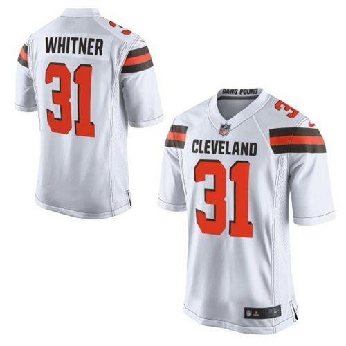 Nike Cleveland Browns 31 Donte Whitner White NFL New Elite Jersey
