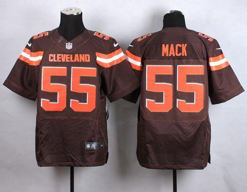 Nike Cleveland Browns 55 Alex Mack Brown Team Color NFL New Elite Jersey