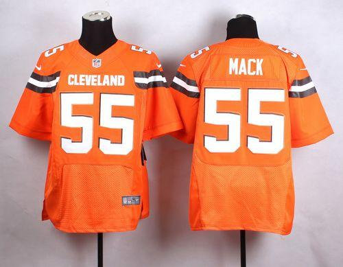 Nike Cleveland Browns 55 Alex Mack Orange Alternate NFL New Elite Jersey