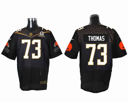 Nike Cleveland Browns 73# Joe Thomas black 2016 Pro Bowl Elite Jersey