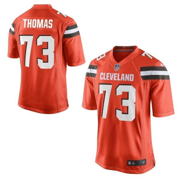 Nike Cleveland Browns 73 Joe Thomas Orange Alternate NFL New Elite Jersey