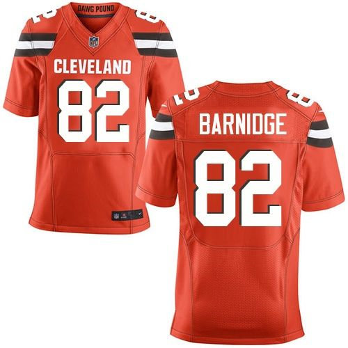 Nike Cleveland Browns 82 Gary Barnidge Orange Alternate NFL New Elite Jersey