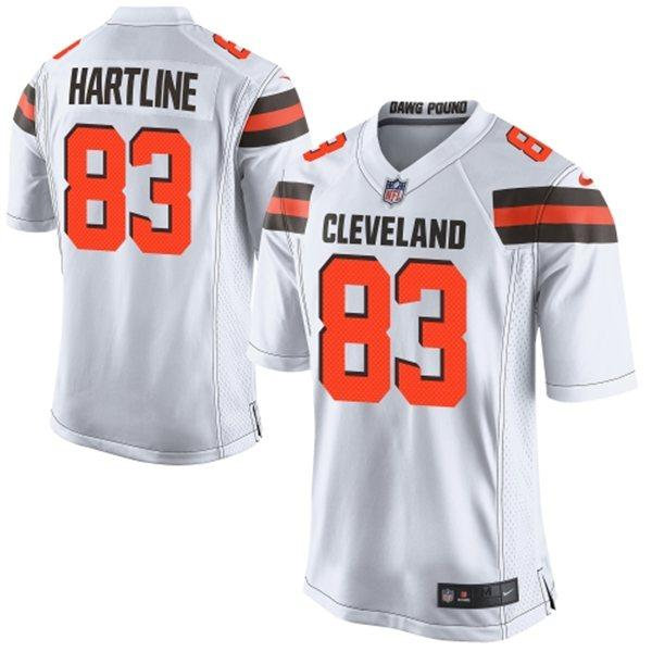 Nike Cleveland Browns 83 Brian Hartline White NFL New Elite Jersey