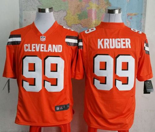 Nike Cleveland Browns 99 Paul Kruger Orange Alternate NFL Game Jersey
