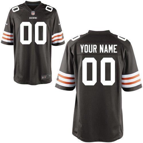 Nike Cleveland Browns Customized Game Team Color Brown Jersey