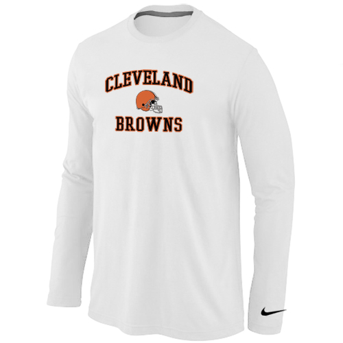 Nike Cleveland Browns Heart & Soul Long Sleeve T-Shirt White