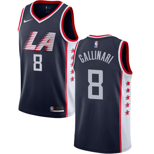 Nike Clippers #8 Danilo Gallinari Navy NBA Swingman City Edition 2018 19 Jersey