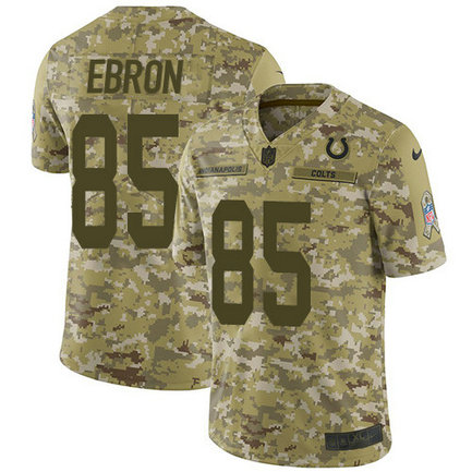 Nike Colts #85 Eric Ebron Camo Youth Stitched NFL Limited 2018 Salute to Service Jersey