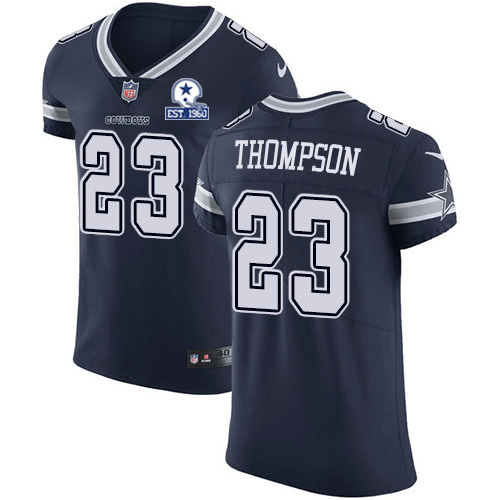 Nike Cowboys #23 Darian Thompson Navy Blue Team Color Men's Stitched With Established In 1960 Patch NFL Vapor Untouchable Elite Jersey