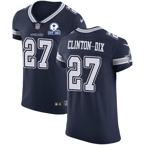 Nike Cowboys #27 Ha Ha Clinton-Dix Navy Blue Team Color Men's Stitched With Established In 1960 Patch NFL Vapor Untouchable Elite Jersey