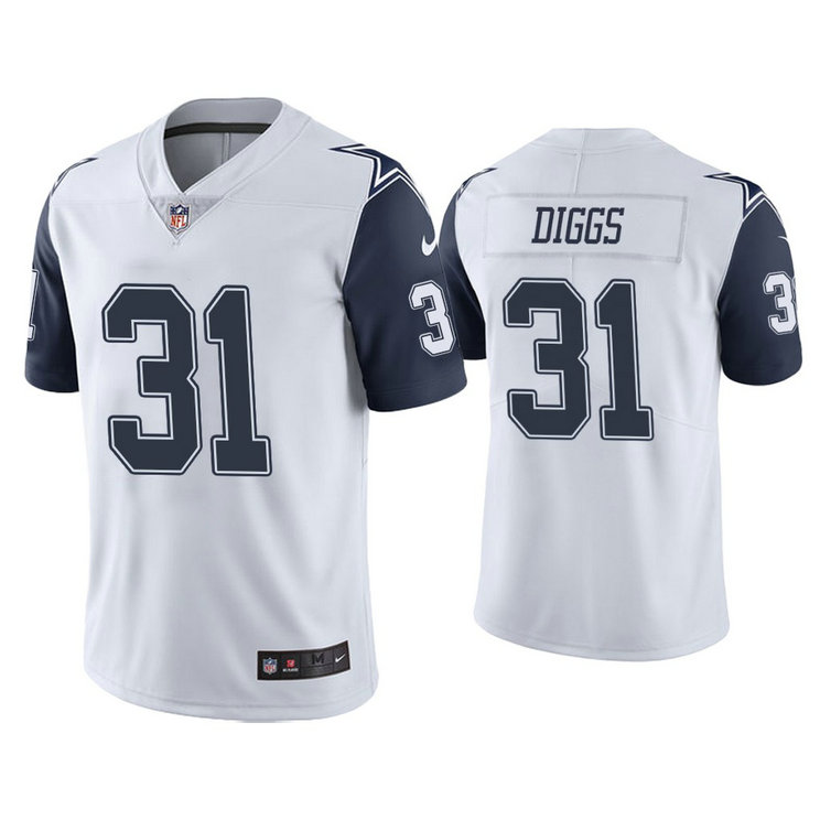 Nike Cowboys #31 trevon diggs White Men's Stitched NFL Limited Rush Jersey