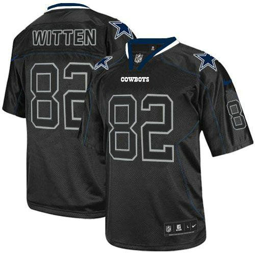 Nike Cowboys #82 Jason Witten Lights Out Black Youth Stitched NFL Elite Jersey
