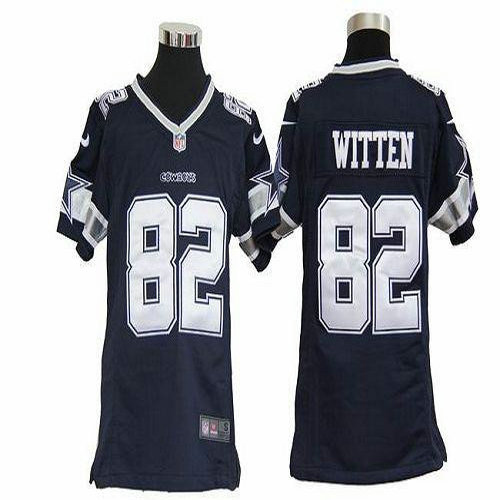 Nike Cowboys #82 Jason Witten Navy Blue Team Color Youth Stitched NFL Elite Jersey