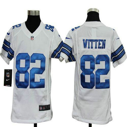 Nike Cowboys #82 Jason Witten White Youth Stitched NFL Elite Jersey