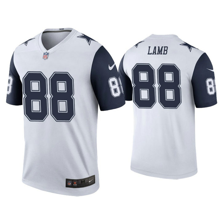 Nike Cowboys #88  CeeDee Lamb White Men's Stitched NFL Limited Rush Jersey
