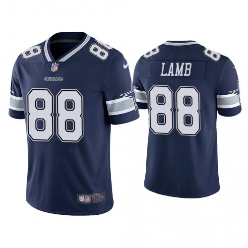 Nike Cowboys #88 CeeDee Lamb Navy Blue Team Color Men's Stitched NFL Vapor Untouchable Limited Jersey