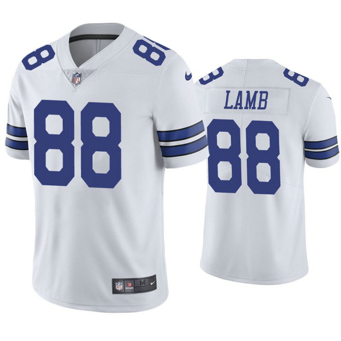 Nike Cowboys #88 CeeDee Lamb White Team Color Men's Stitched NFL Vapor Untouchable Limited Jersey