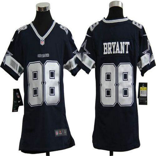 Nike Cowboys #88 Dez Bryant Navy Blue Team Color Youth Stitched NFL Elite Jersey