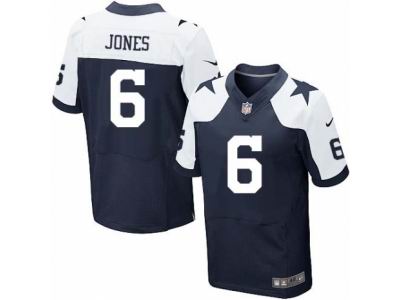 Nike Dallas Cowboys #6 Chris Jones Elite Navy Blue Throwback Jersey