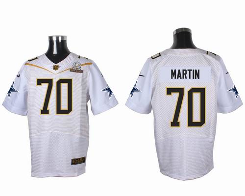 Nike Dallas Cowboys #70 Zack Martin white 2016 Pro Bowl Elite Jersey