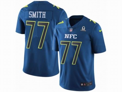 Nike Dallas Cowboys #77 Tyron Smith Limited Blue 2017 Pro Bowl NFL Jersey