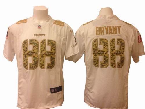 Nike Dallas Cowboys #88 Dez Bryant White Salute to Service Game jerseys