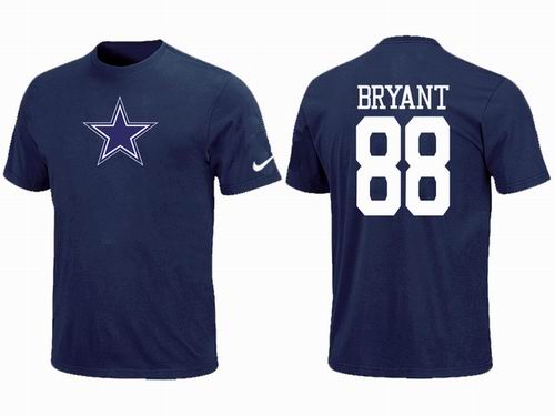 Nike Dallas Cowboys #88 Dez Bryant blue T-Shirt