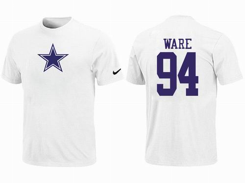 Nike Dallas Cowboys #94 DeMarcus Ware white T-Shirt