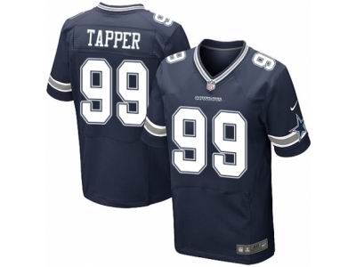 Nike Dallas Cowboys #99 Charles Tapper Elite Navy Blue Jersey