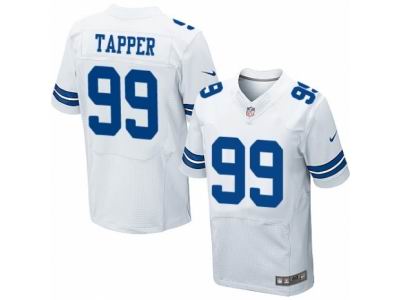 Nike Dallas Cowboys #99 Charles Tapper Elite White NFL Jersey