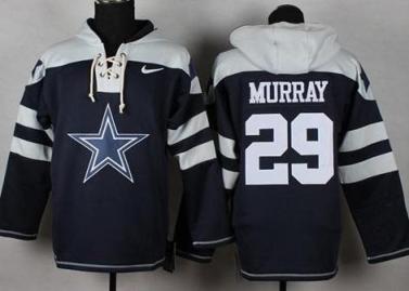 Nike Dallas Cowboys 29 DeMarco Murray Navy Blue Player Pullover NFL Hoodie
