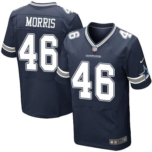 Nike Dallas Cowboys 46 Alfred Morris Navy Blue Team Color NFL Elite Jersey