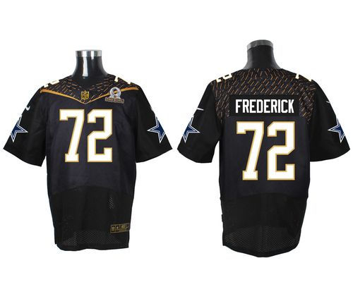 Nike Dallas Cowboys 72 Travis Frederick Black 2016 Pro Bowl NFL Elite Jersey