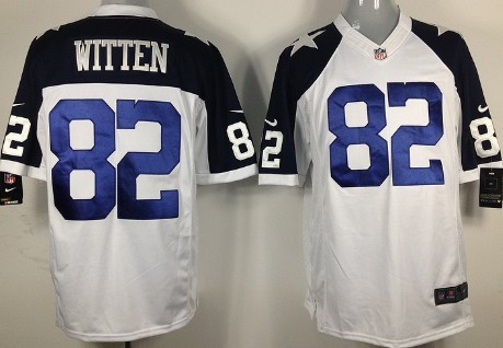 Nike Dallas Cowboys 82 Jason Witten White Thanksgiving Men's Game NFL Jersey