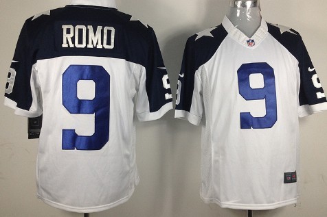Nike Dallas Cowboys 9 Tony Romo White Thanksgiving Men's Game NFL Jersey