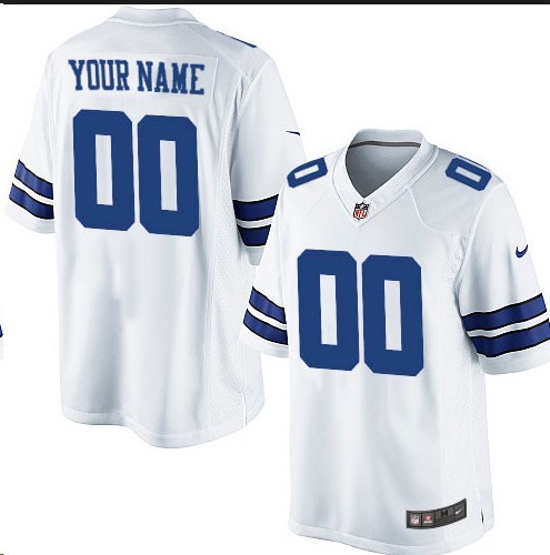 Nike Dallas Cowboys white elite custom jerseys