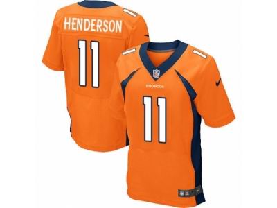 Nike Denver Broncos #11 Carlos Henderson Elite Orange Jersey