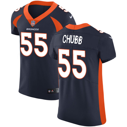 Nike Denver Broncos #55 Bradley Chubb Navy Blue Alternate Mens Stitched NFL Vapor Untouchable Elite Jersey