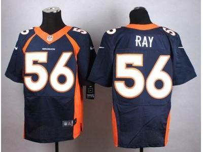Nike Denver Broncos #56 Shane Ray Navy Blue elite Jerseys