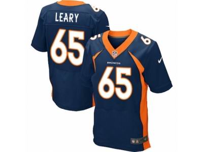 Nike Denver Broncos #65 Ronald Leary Elite Navy Blue Jersey