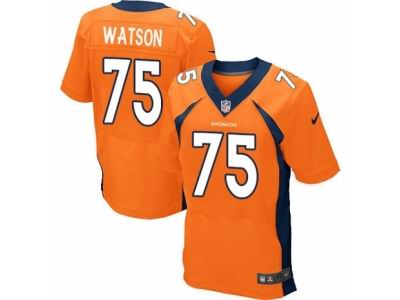 Nike Denver Broncos #75 Menelik Watson Elite Orange Jersey