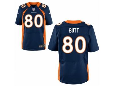 Nike Denver Broncos #80 Jake Butt Blue Elite Jersey