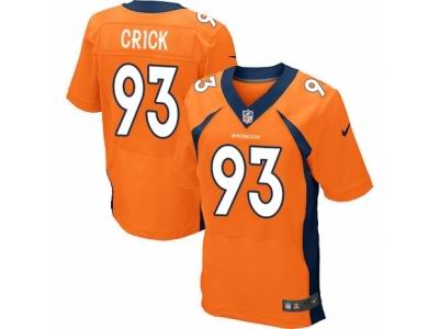 Nike Denver Broncos #93 Jared Crick Elite Orange Jersey