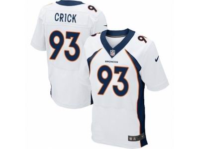 Nike Denver Broncos #93 Jared Crick Elite White NFL Jersey