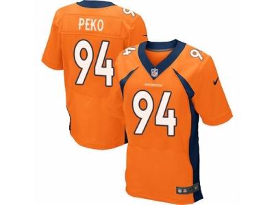 Nike Denver Broncos #94 Domata Peko Elite Orange Jersey