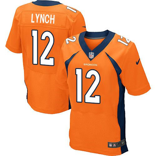 Nike Denver Broncos 12 Paxton Lynch Orange Team Color NFL New Elite Jersey